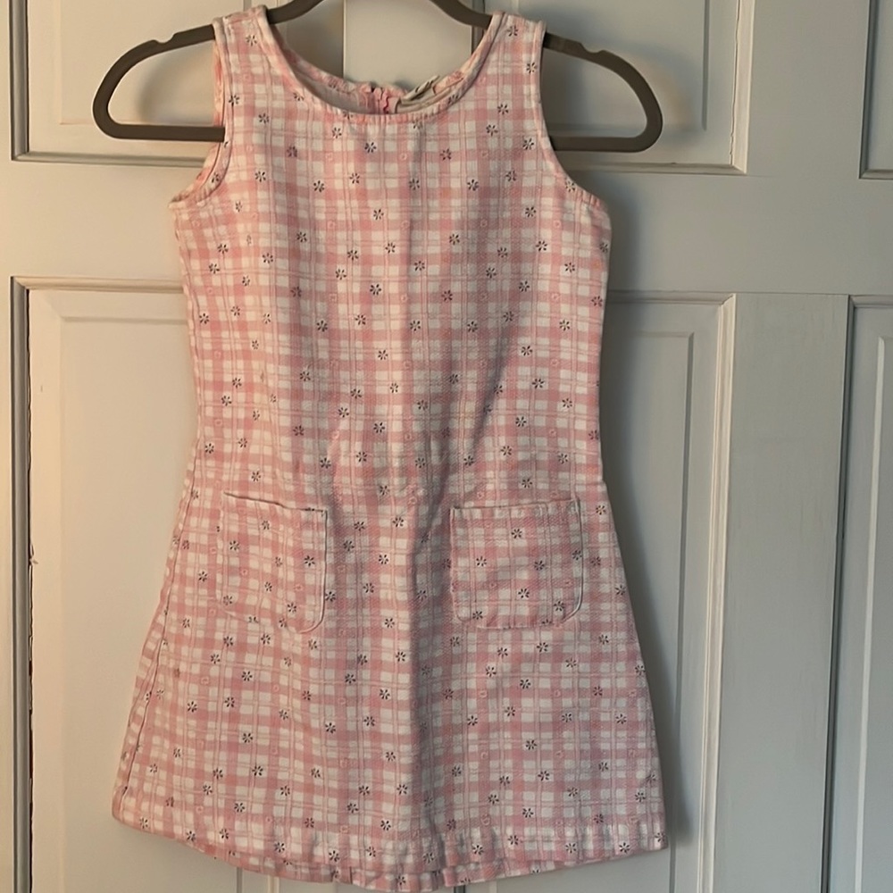 Old Navy pink floral 100% cotton dress.